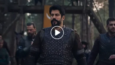 لقطة من مسلسل المؤسس عثمان الموسم السادس، الحلقة 16، تظهر عثمان بن أرطغرل في مشهد ملحمي.